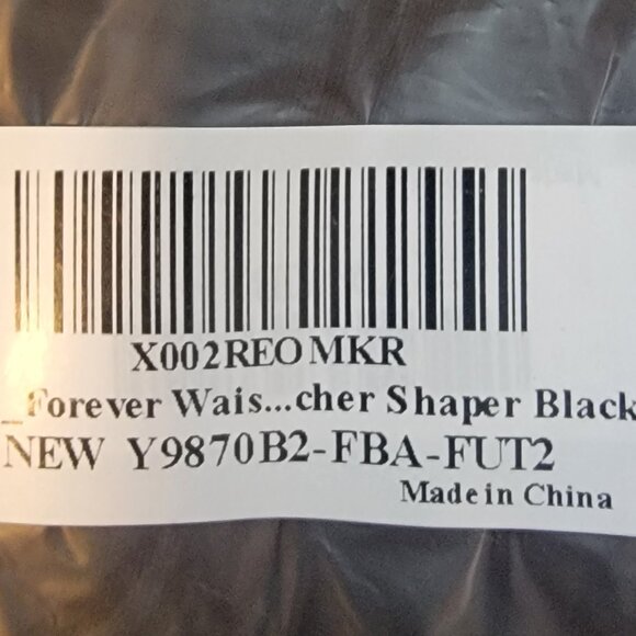 Black Forever Waist Trainer/Shaper/Corset w Black Floral Print - Picture 7 of 8